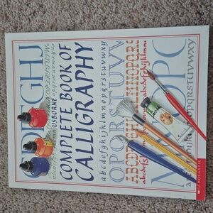 90s Complete book Of Calligrapgy vintage Homeschool Arts+Crafts Font Instruction